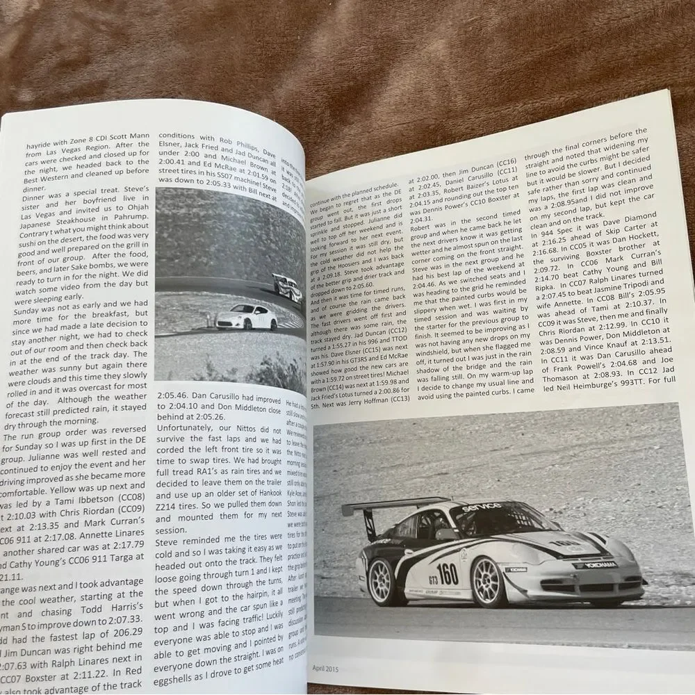Windblown Witness magazine Porsche Club of California April 2015